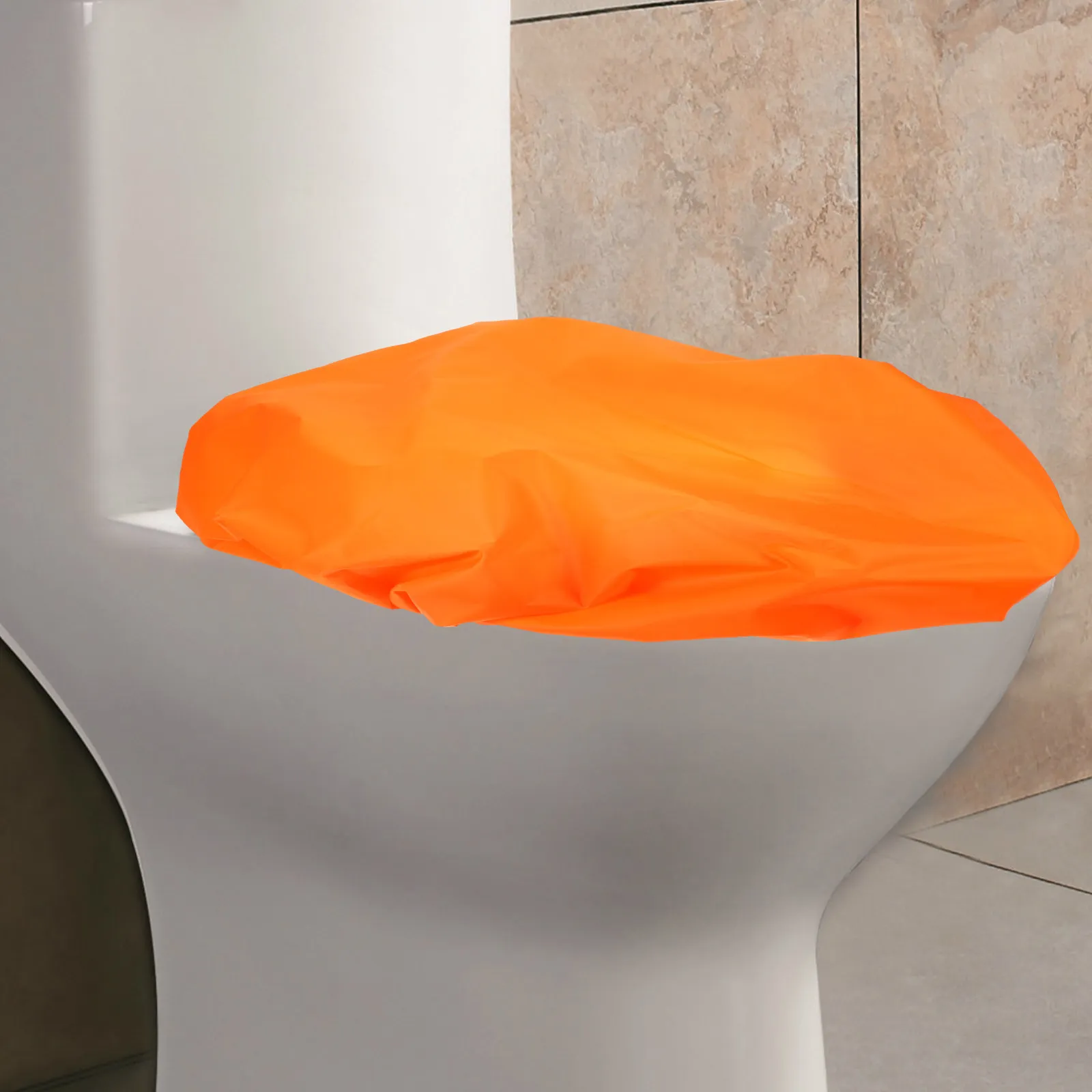 

Polyester Waterproof Toilet Lid Cover Bathroom Seat Lid Protective Cover Reusable Soft Skin-Friendly Bathroom Toilet Accessory