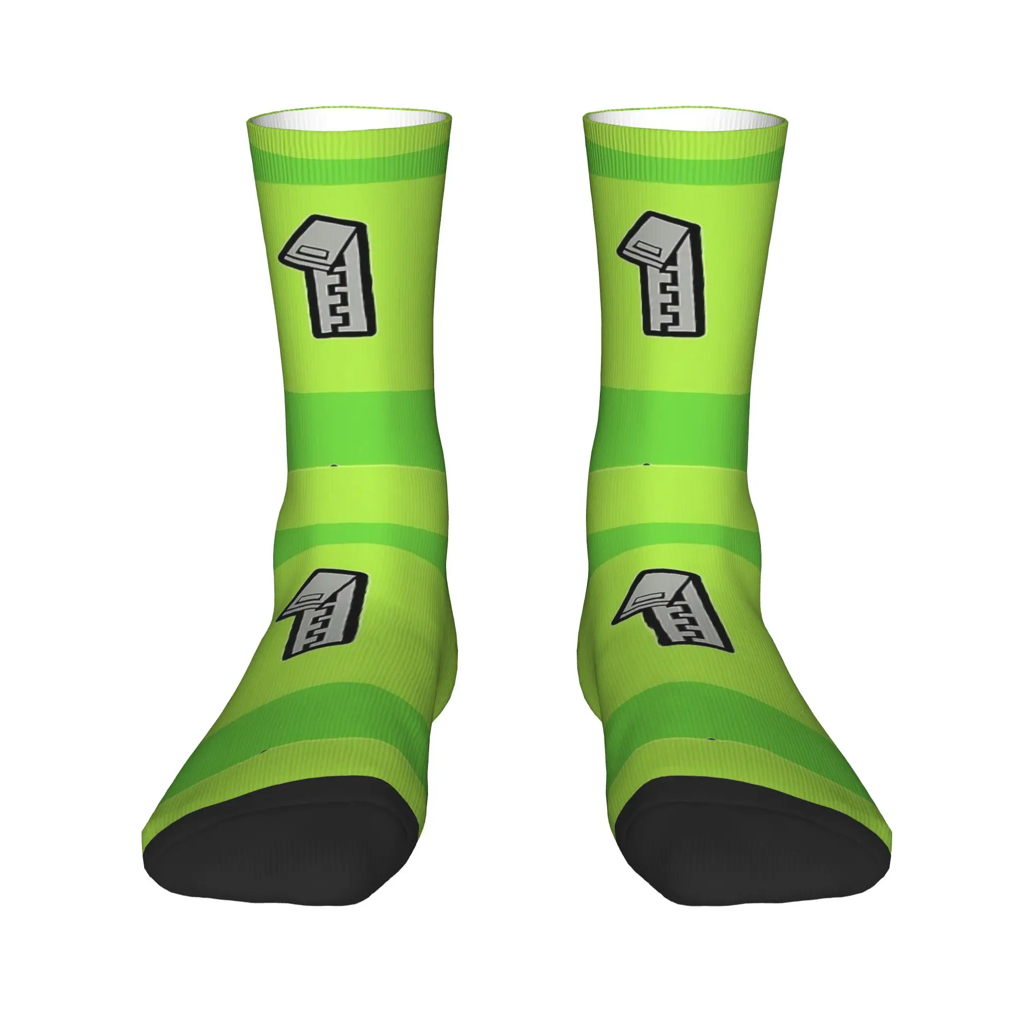 Winter Warm Casual Women Men INVADER ZIM GIR Socks Green Cute Breathable Basketball Socks