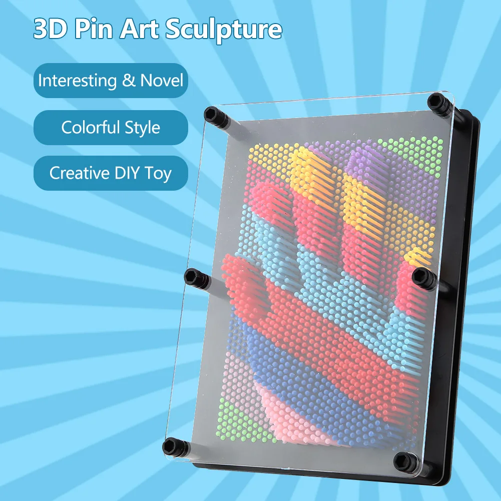 3D Pin Art 3D Pin Art Sculpture Pin Art Board Pin Art 3D Pin Art Board Novel Pin Art  for Kids and Adult Pin Art