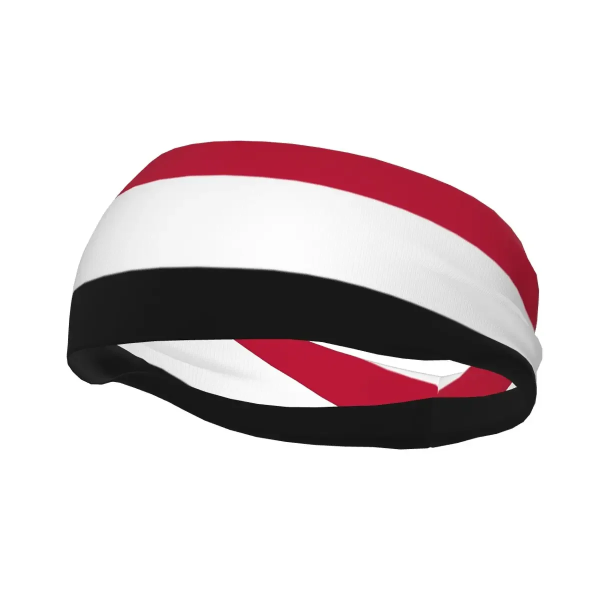 Custom Yemen Flag Sport Headbands for Women Men Stretchy Moisture Wicking Gym Sweatband