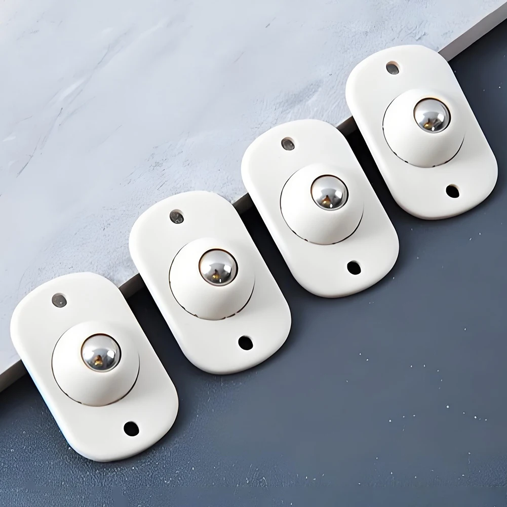 ล้อเหล็กหมุนได้ 360 องศา รับน้ำหนักได้ 12 ชิ้น สำหรับเฟอร์นิเจอร์ ถังขยะ ล้อหมุนอเนกประสงค์แบบติดกาว