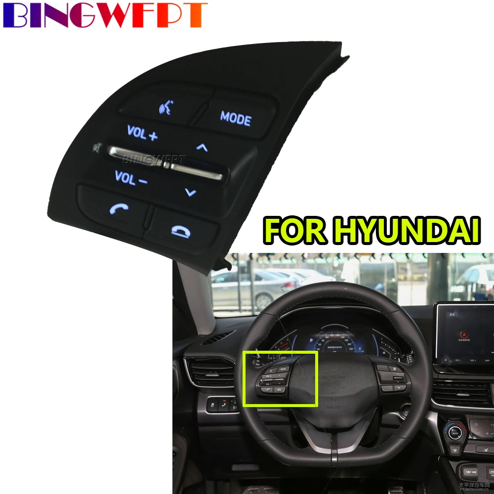 Cruise Control Volume Multifunctional Steering Wheel Button For Hyundai Veloster FESTA 2018 1.6T 96720-J1200 96710-J1100