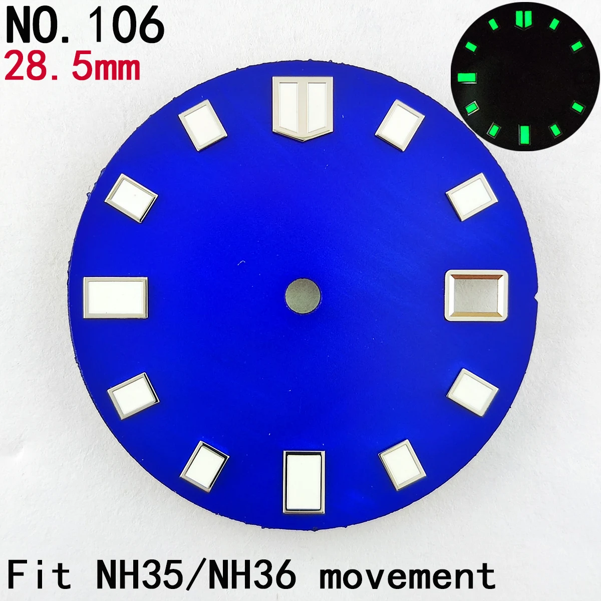 28.5mm nh35 dial watch dial NH35 case hand nh36 dial custom logo NH35 case NH36 case nh35 sports watch accessories parts