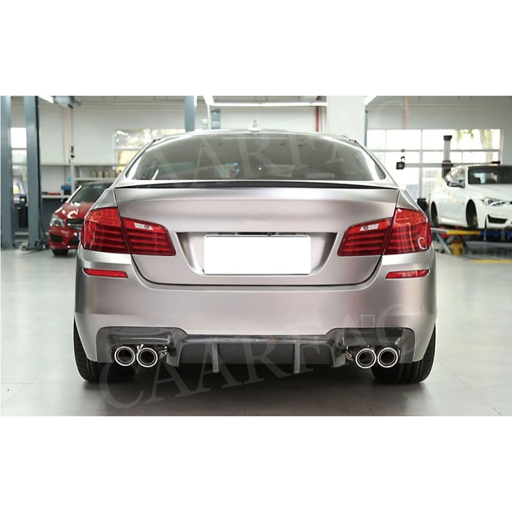 

For BMW F10 Carbon Fiber/FRP Rear Bumper Lip Diffuser For BMW 5 Series F10 M5 2012-2017 Fins Shark Skid Plate Diffuser