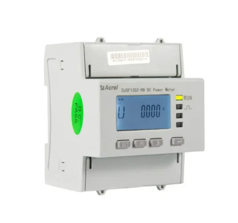 DJSF1352-Rn Enkelfase Din Rail Dc Spanningsmeter Voltage Monitoring Systeem Voor Zonne-Energie Digitale Vermogensmeter