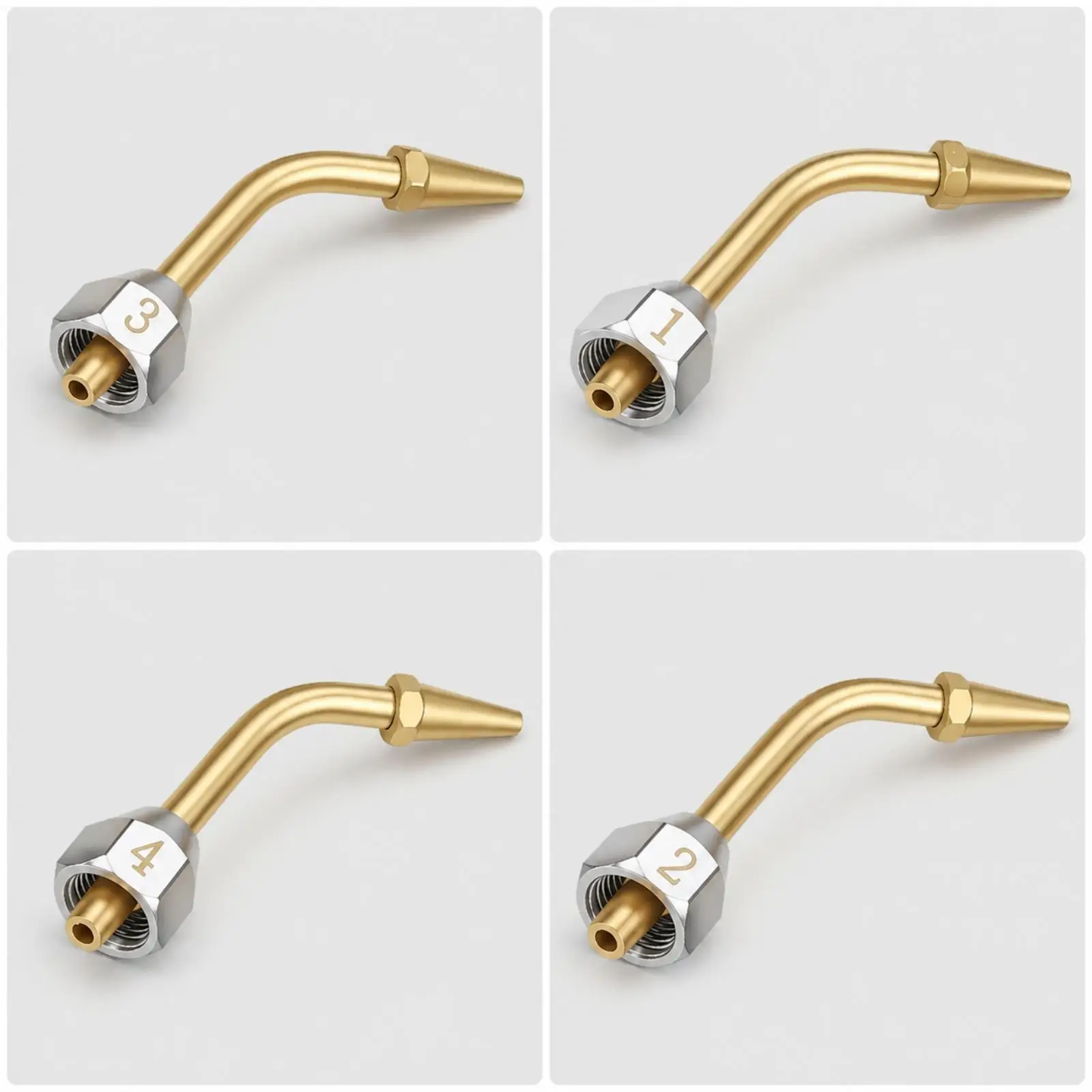 Welding Torch Nozzle Attachment Compact Torch Nozzle with Threaded Connector Precision for Metalworkers, Brazing, Soldering,
