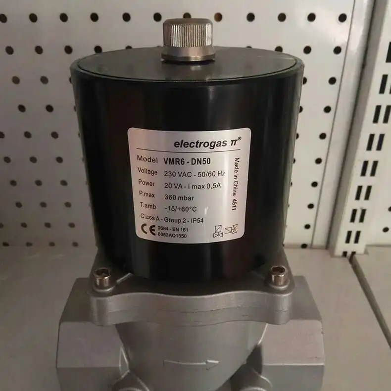 

Электромагнитный клапан для топливного газа VMR6L-Rp2, Италия, Electrolux, VMRL6-DN50