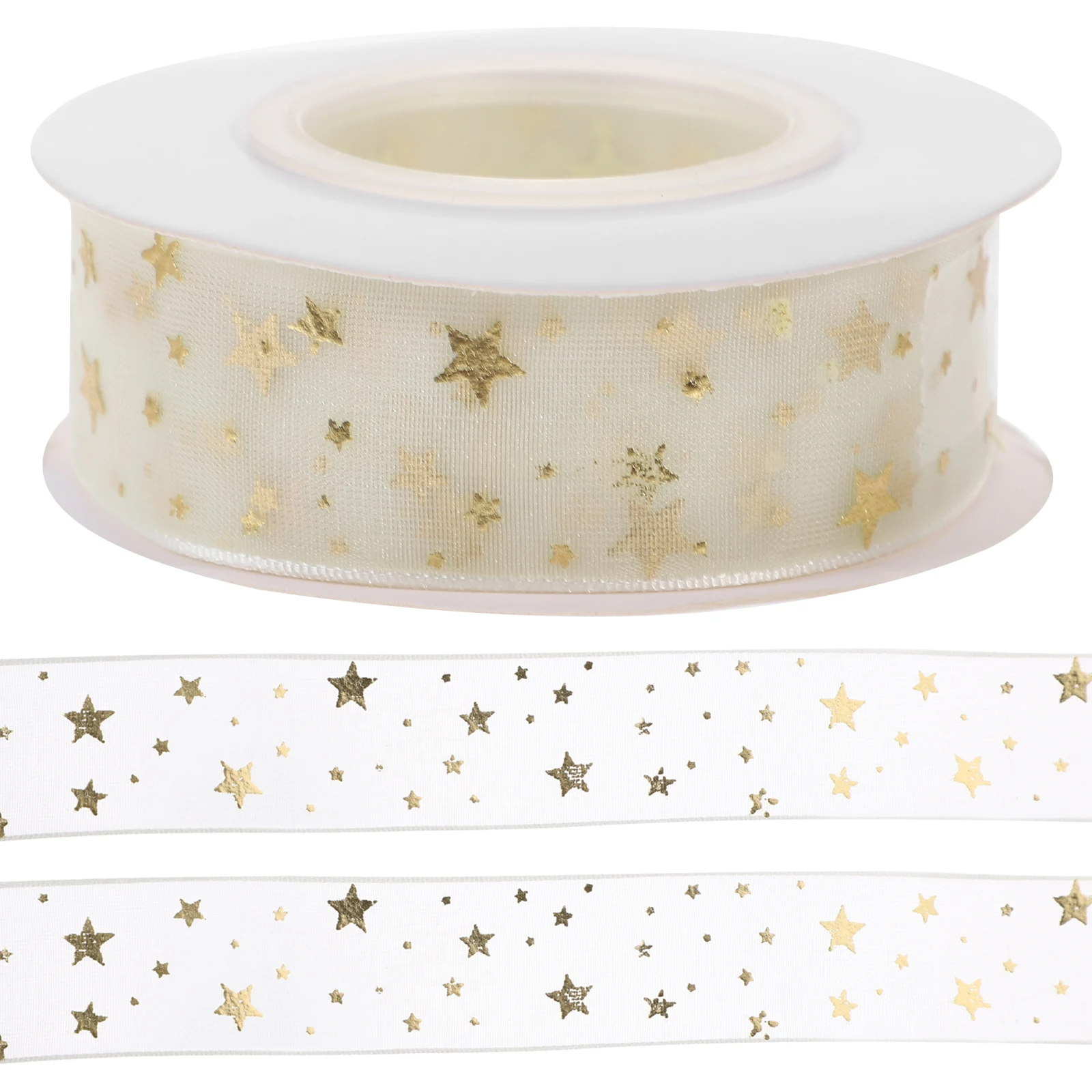 

1 Roll Cuttable Silk Present Ribbon Durable Festival Gift Packaging Diy Accessories Craft Decoration Non-Fading Multi-Function