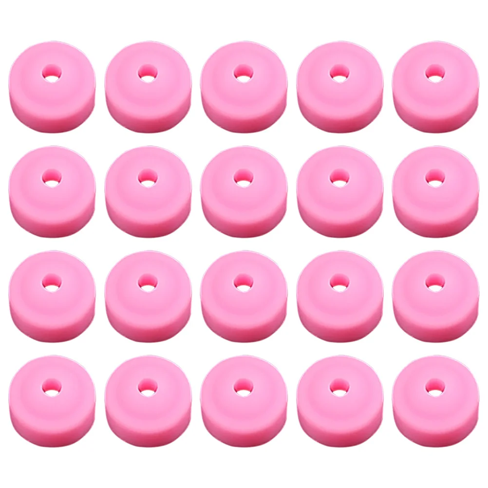 아크릴 네일용 먼지 수집기 20개, 실리콘 드릴 커버, 전동 파일러 플라스틱 캡, 매니큐어 도구 캡, 네일 드릴