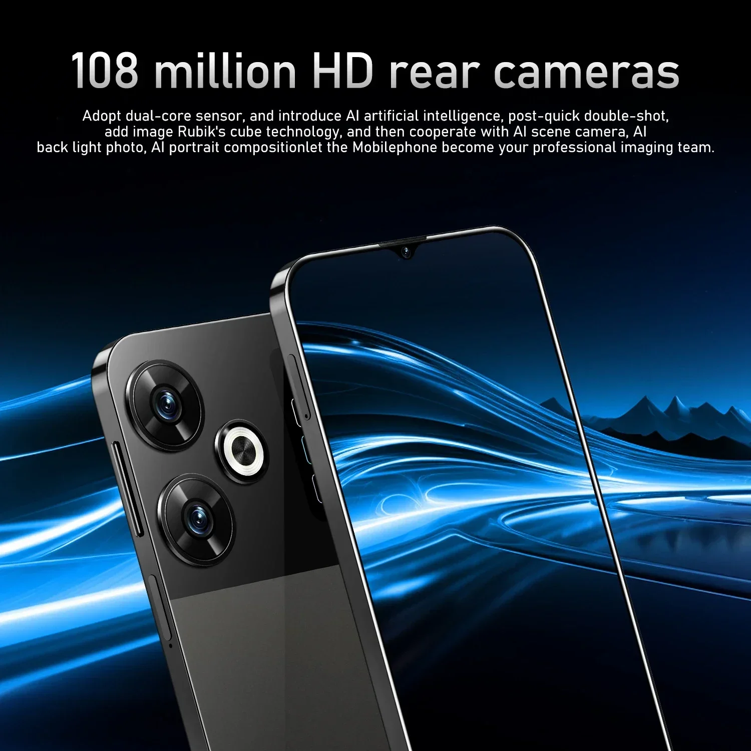 New M6 Pro 7.3-inch Ultra HD 22GB+2048GB 108MP+50MP, 8000mAh large battery Android 14 Qualcomm Snapdragon 8 Gen3 Dual SIM