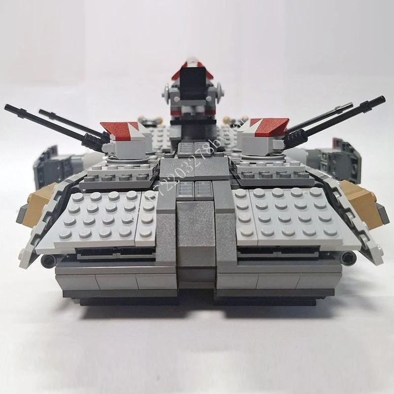 1012 pièces Compact assaut Transport espace militaire MOC UT-AT bataille puzzles Architecture anniversaire assemblage cadeau de noël enfants âge