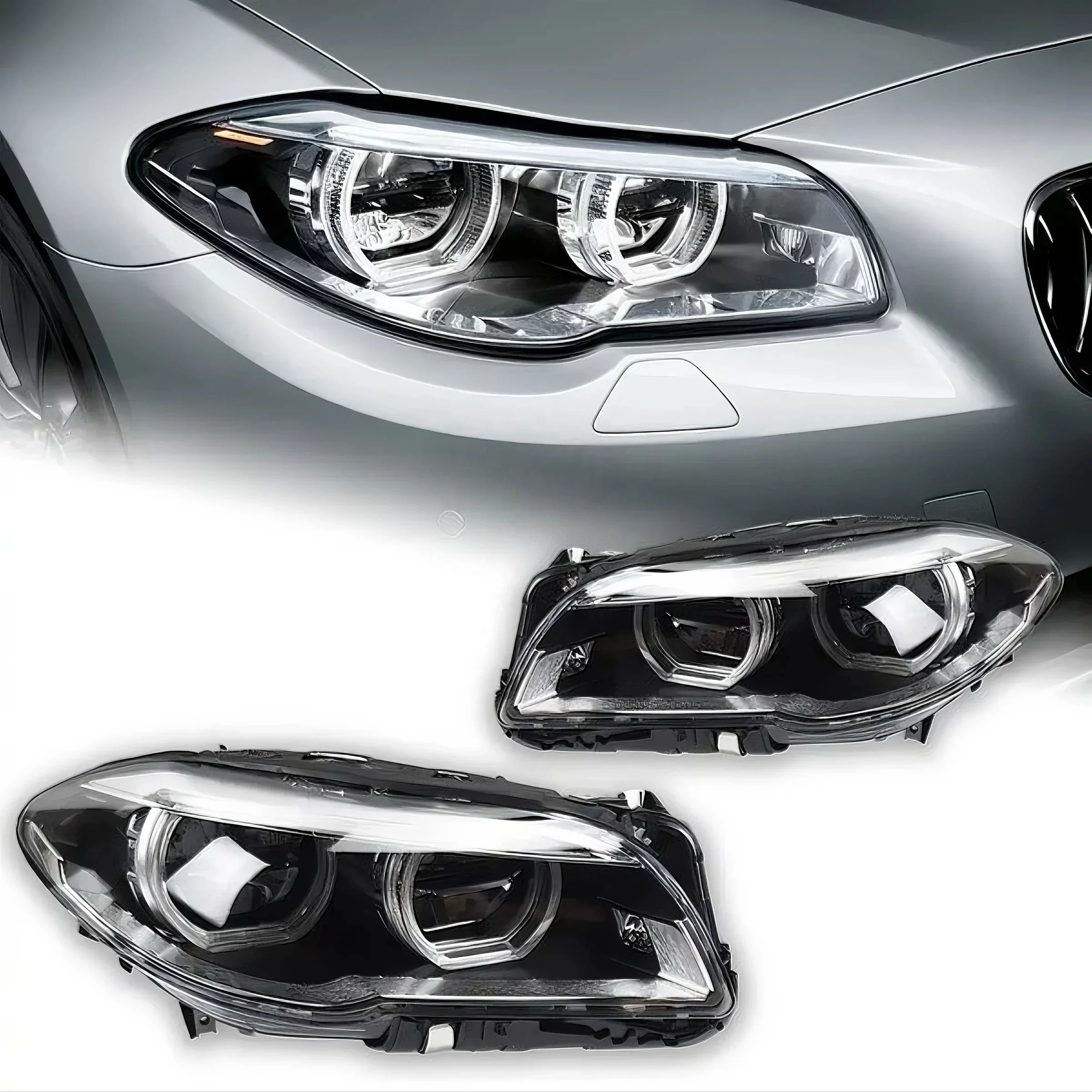 

CCTC 5 Series F10 F18 & M5 LCI Style Full LED Angle Eye Headlights Assembly for 520i 535i 525i 2011-2017 Headlight