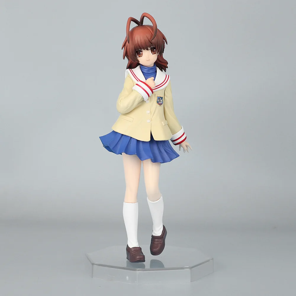 Figura de Anime Clannad, Nagisa Furukawa, Modelo Coleccionable de PVC, Hermosa Chica, Decoración de Escritorio, Adorno para Entusiastas de la Colección de Anime