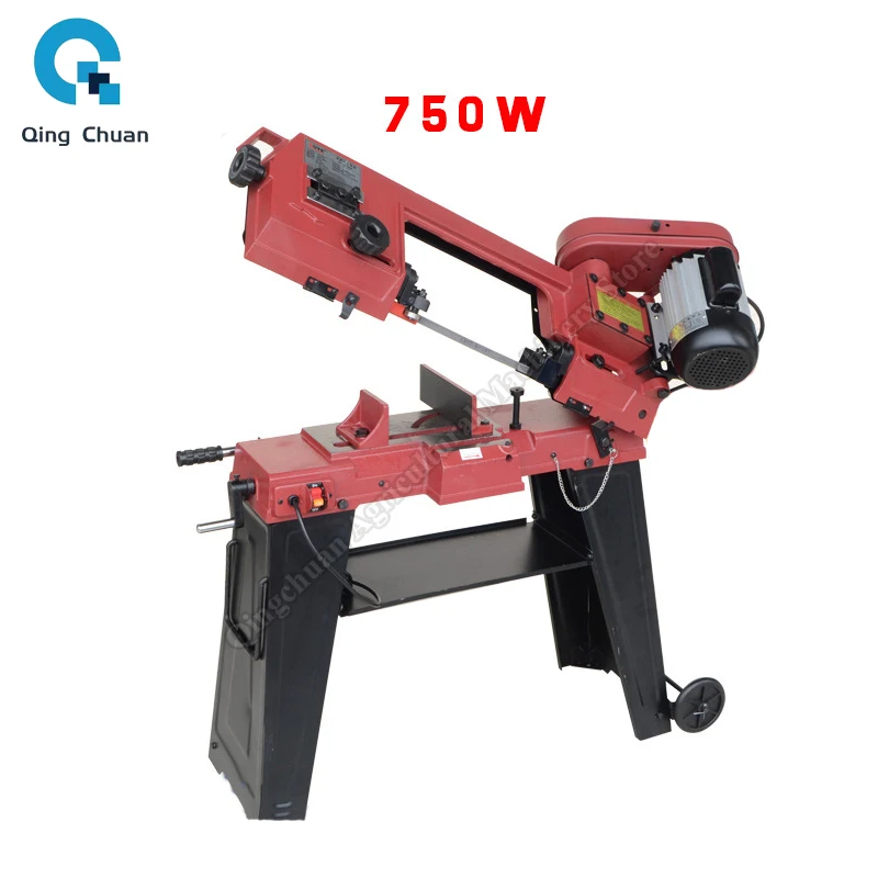 Vertical Band Saw Machine Metal Woodworking Band Saw Machine Double Use 750W  Metal/ Wood Band Sawing Machine