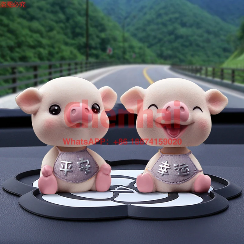 2024  car accessories and decorations, popular center console, high-end interior, rotating solar energy, car decoration  cartoon