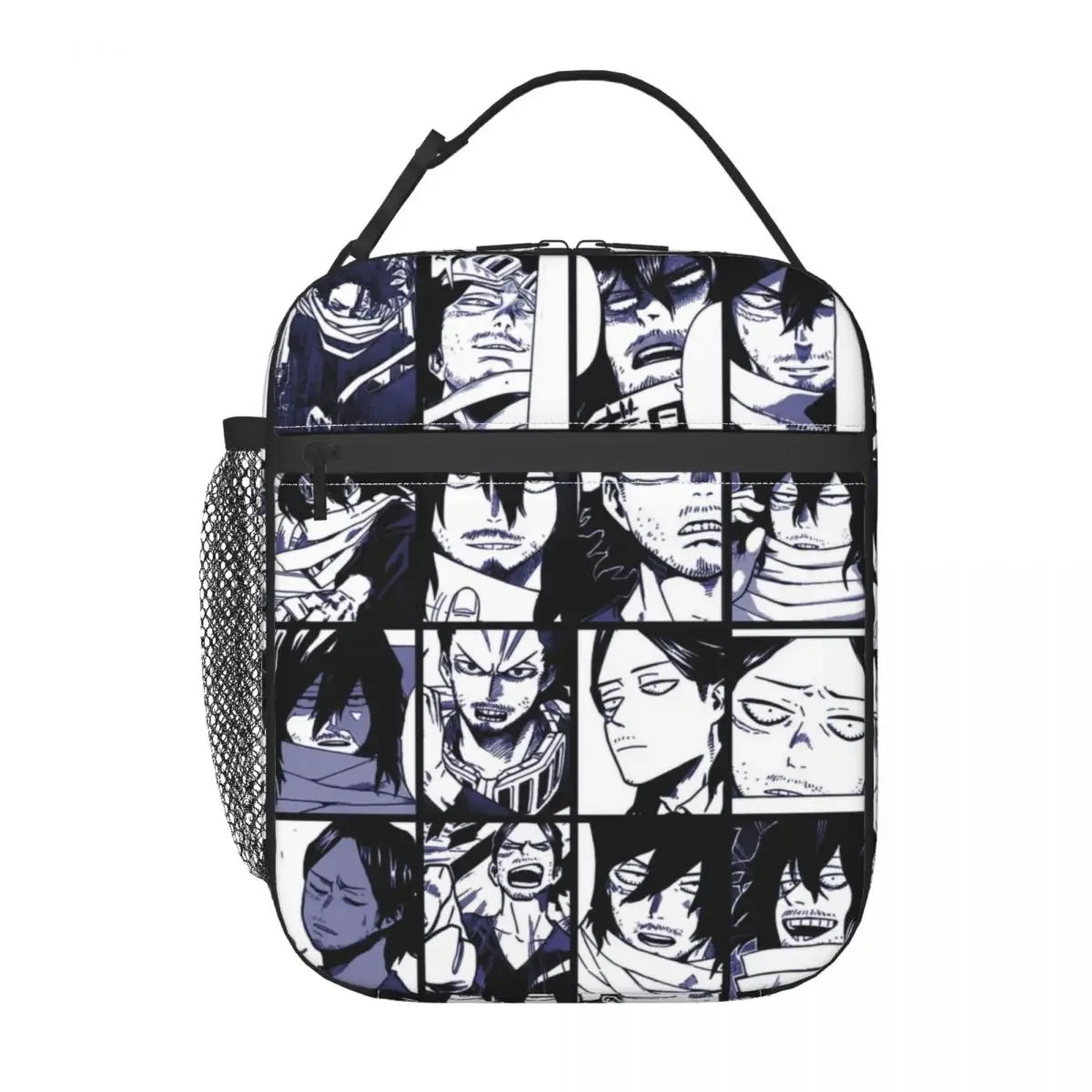 Custom Aizawa Shota Collage Thermal Insulated Lunch Bag  Boku No Hero Academia Portable Lunch Container for Camping Food Box