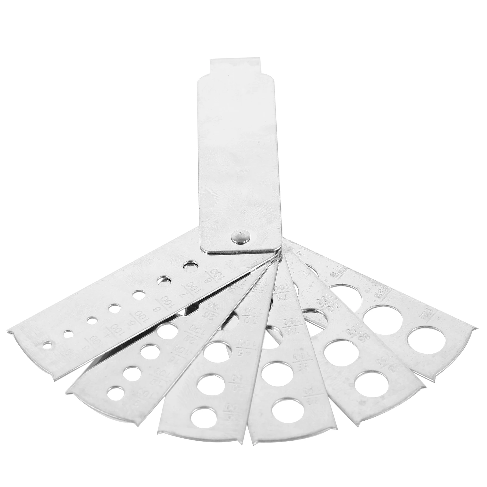 

1 set Jewelry Measurement Tools Stainless Steel Gemstone Measuring Tester Compact Portable Circular Holes Precise Measurements