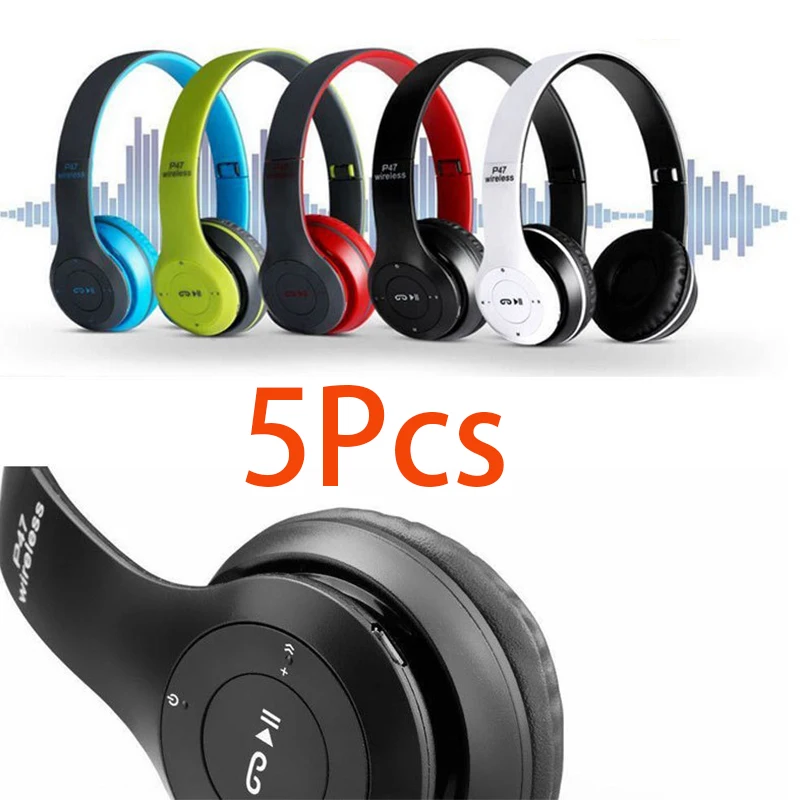 

5Pcs P47 Earphones Wireless Headphones Inalambicos For IOS Android Mobile Xiaomi Sumsamg Huawei Bluetooth Earphone