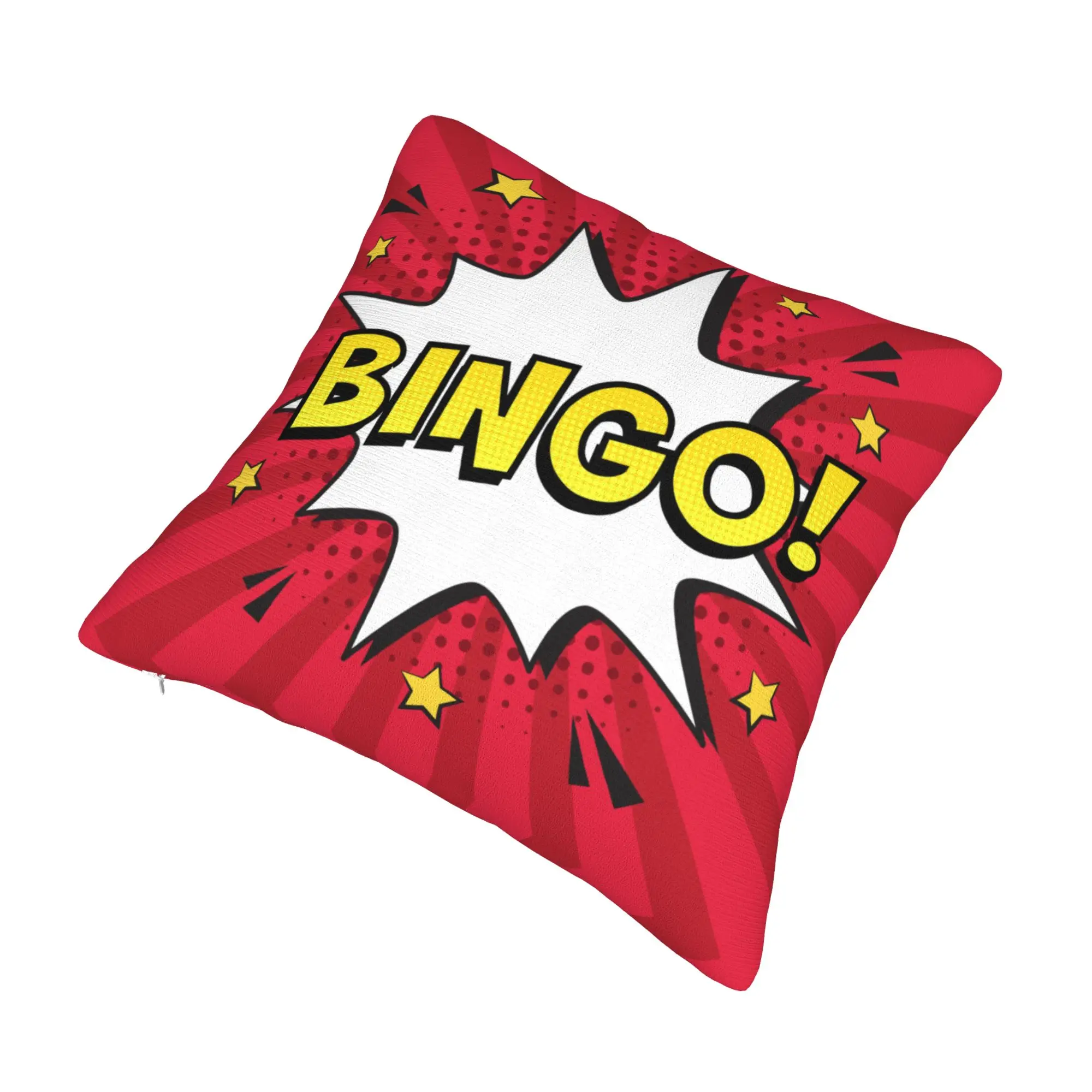 Luxury Hot Game Bingo Cushion Cover for Sofa Polyester  Pillow Case Bedroom Decoration