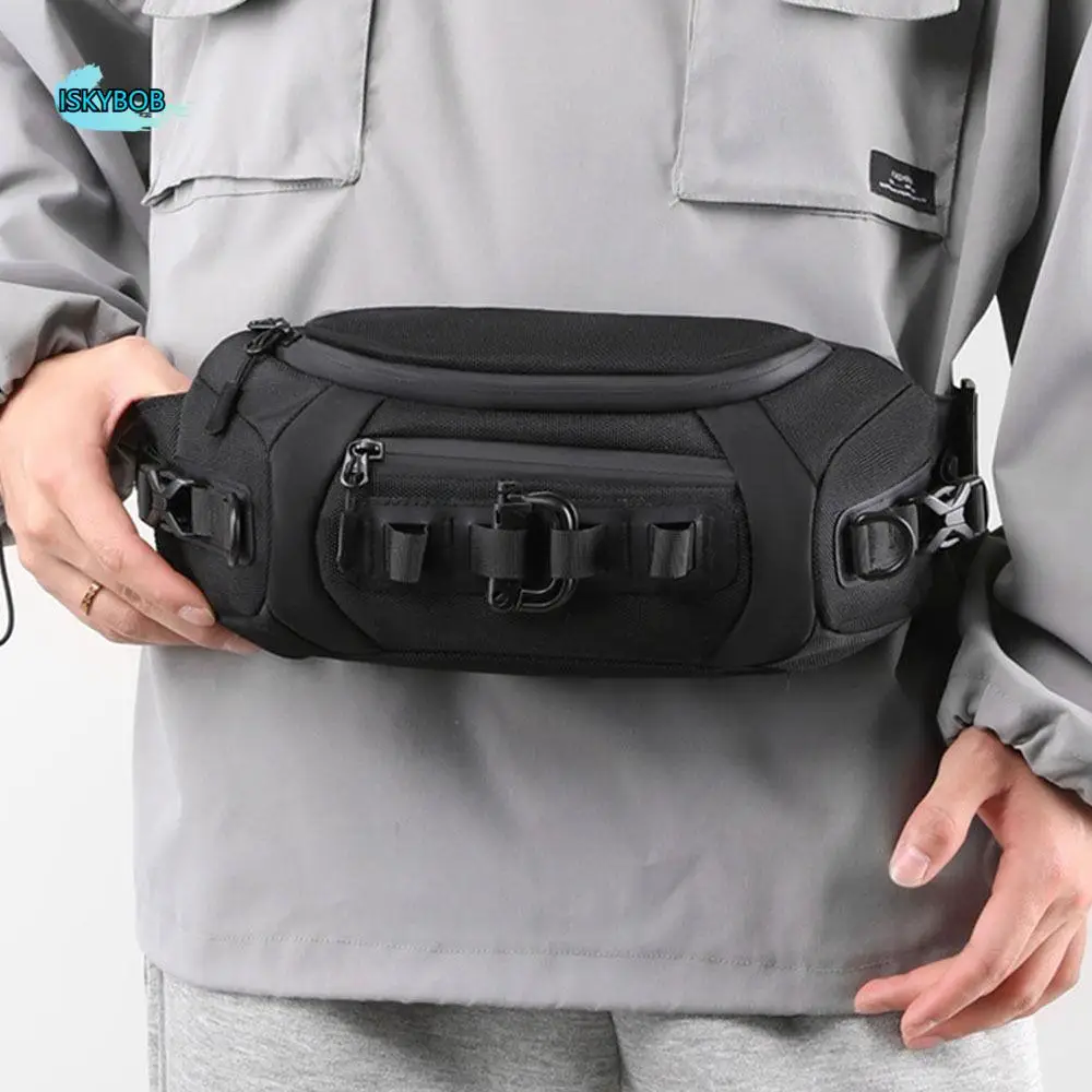 

Adjustable Strap Men's Chest Bag Anti-theft Multi-storey Shoulder Crossbody Bag Wear resistant Waterproof Sport Cross Phone Bag