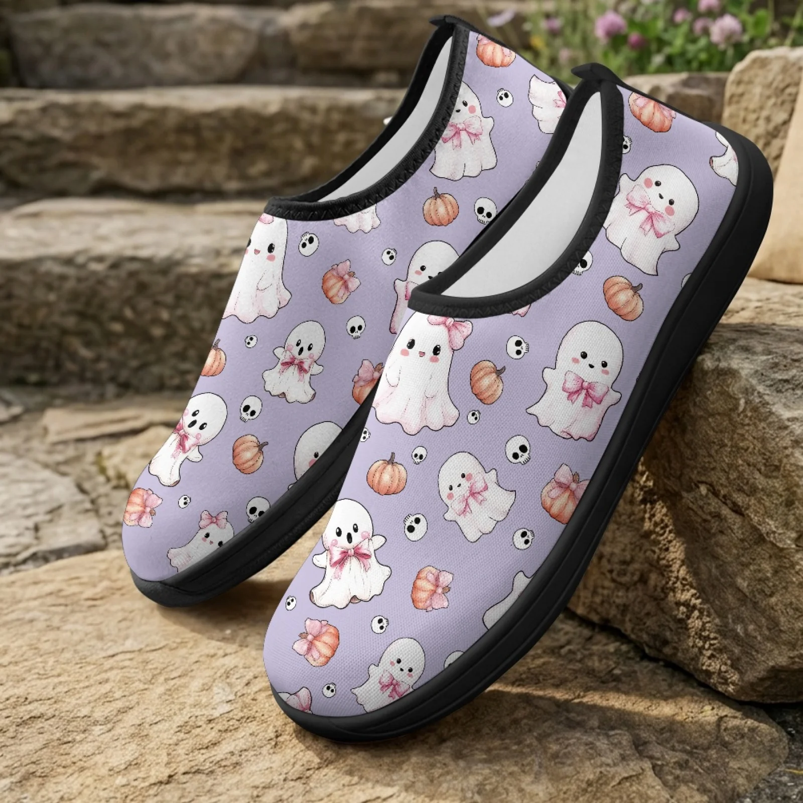 PENSTROLL Ghost  Pattern New Design Casual Shoes Hiking Shoes for Men Non Slip Barefoot Minimalist Shoes