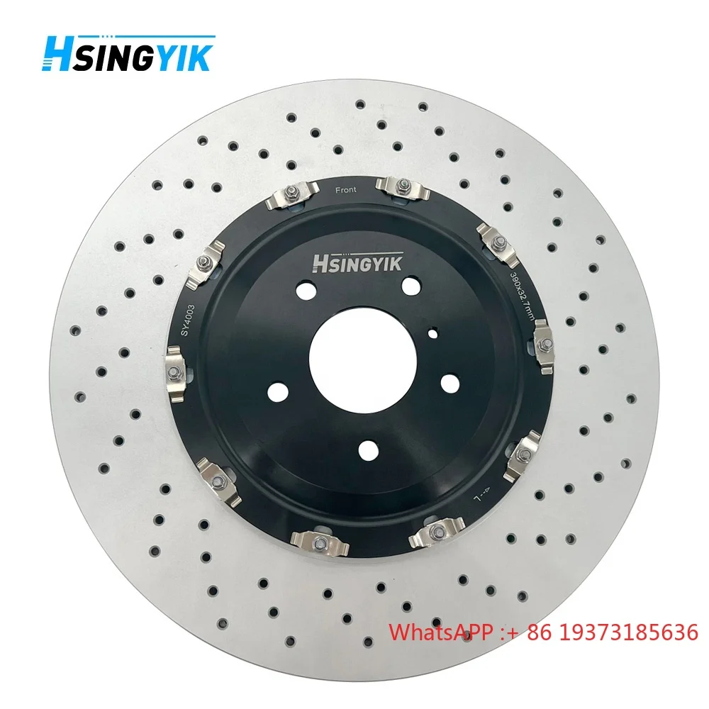 Hsingyik 40206-KJ10A GTR35 Brake Rotor Floating Bolt Disc Perforated for Nissan Front Wheel