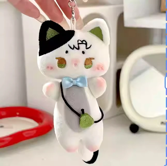 

Милая плюшевая хлопковая кукла Zayne Love and Deepspace Cat, мини-подвеска для косплея, брелок, игрушки, украшения, рождественский подарок, игра