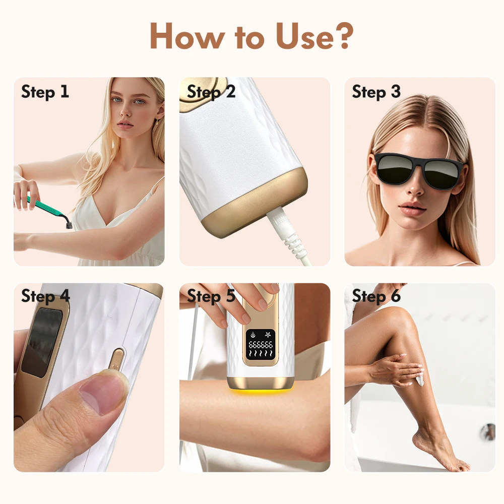 IPL-Maschine zur Haarentfernung, Lazor-Haarentfernungsmaschine, Epilierer für den Heimgebrauch, Eiskühlung, Haarentfernungsgeräte für Frauen