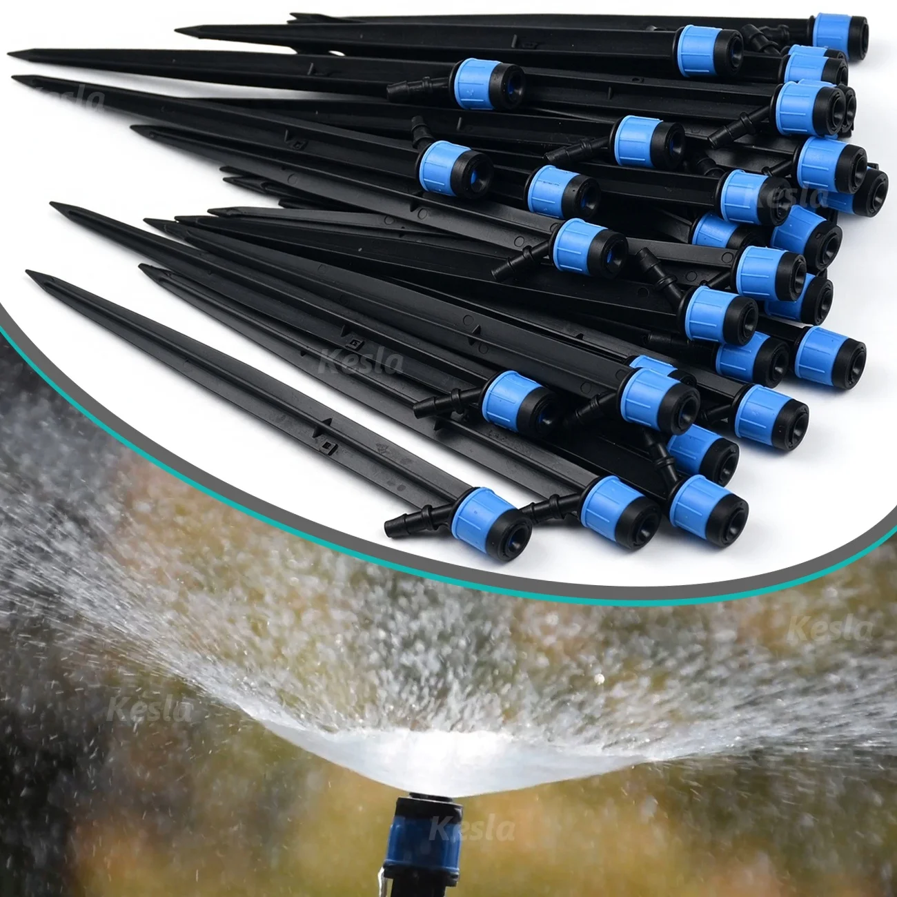 5-50pcs 360° Scattering 18CM Sprinkler Watering Dripper Garden Farming Flower Lawn Irrigation Nozzle for 1/4'' 4/7mm Hose Bonsai