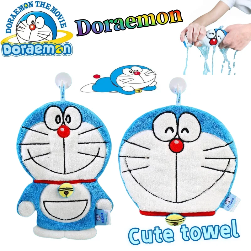 

Полотенце для рук Doraemon, милое, модное, с мультяшным рисунком, персонализированное, подвесное, впитывающее, быстросохнущее, утолщенное, для кухни и ванной комнаты