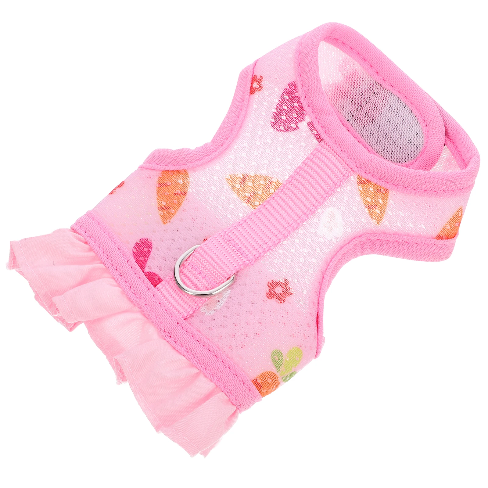 

Bunny Vest Adjustable Rabbit Leash Harness Practical Cartoon Outfit Carriers for Rabbits