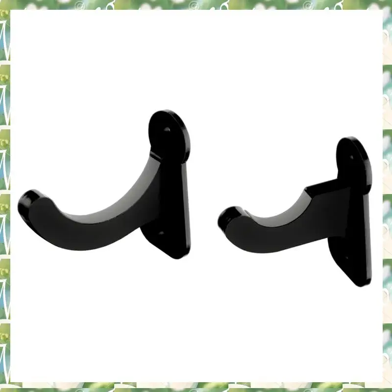 스포츠 1 쌍 아크릴 야구 벽 마운트 홀더 야구 배트 디스플레이 소프트볼 배트 랙 컬렉션 브래킷 블랙 내구성 쉬운