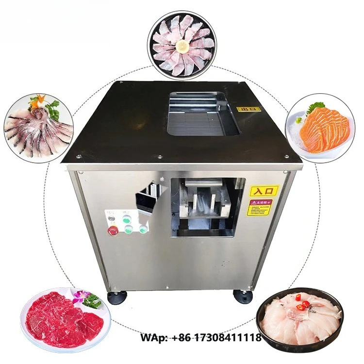 Wholesale Salmon Fish Meat Sliced Squid Octopus Beef Tripe Cod Bass Trout Cutting Machine