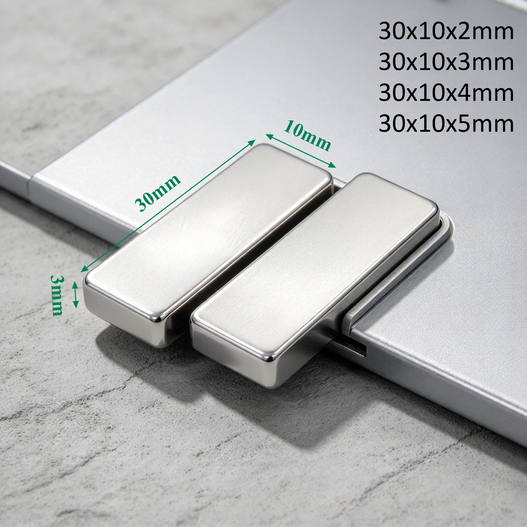 30x10x2 30x10x3 30x10x4 30x10x5mm N35 Powerful Rectangular Block Neodymium Magnets for DIY Fridge Industrial Crafts