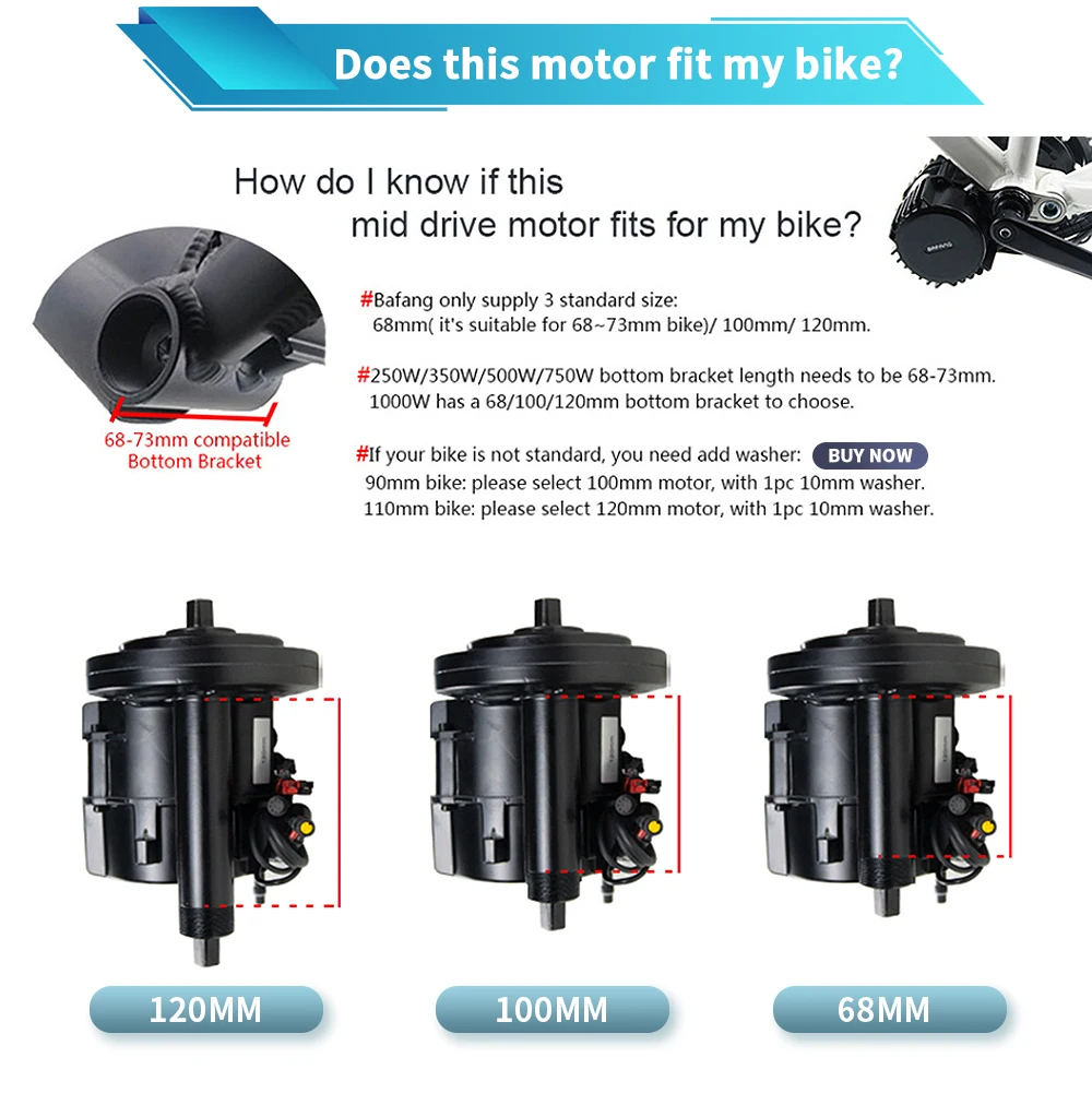 BAFANG 500W 48V BBS02B BBS02 Mid Drive Ebike Motor Kit Electric Bike Conversion Kit Electric Bike Motor Electric Engines 500W