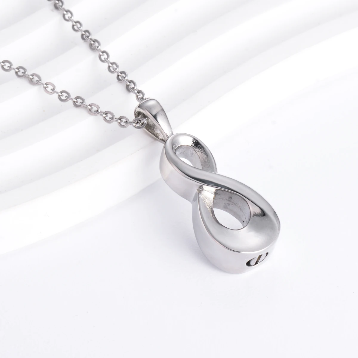 

Infinity Love Ash Memorial Keepsake Stainless Steel Urn Pendant Necklace Cremation Jewelry