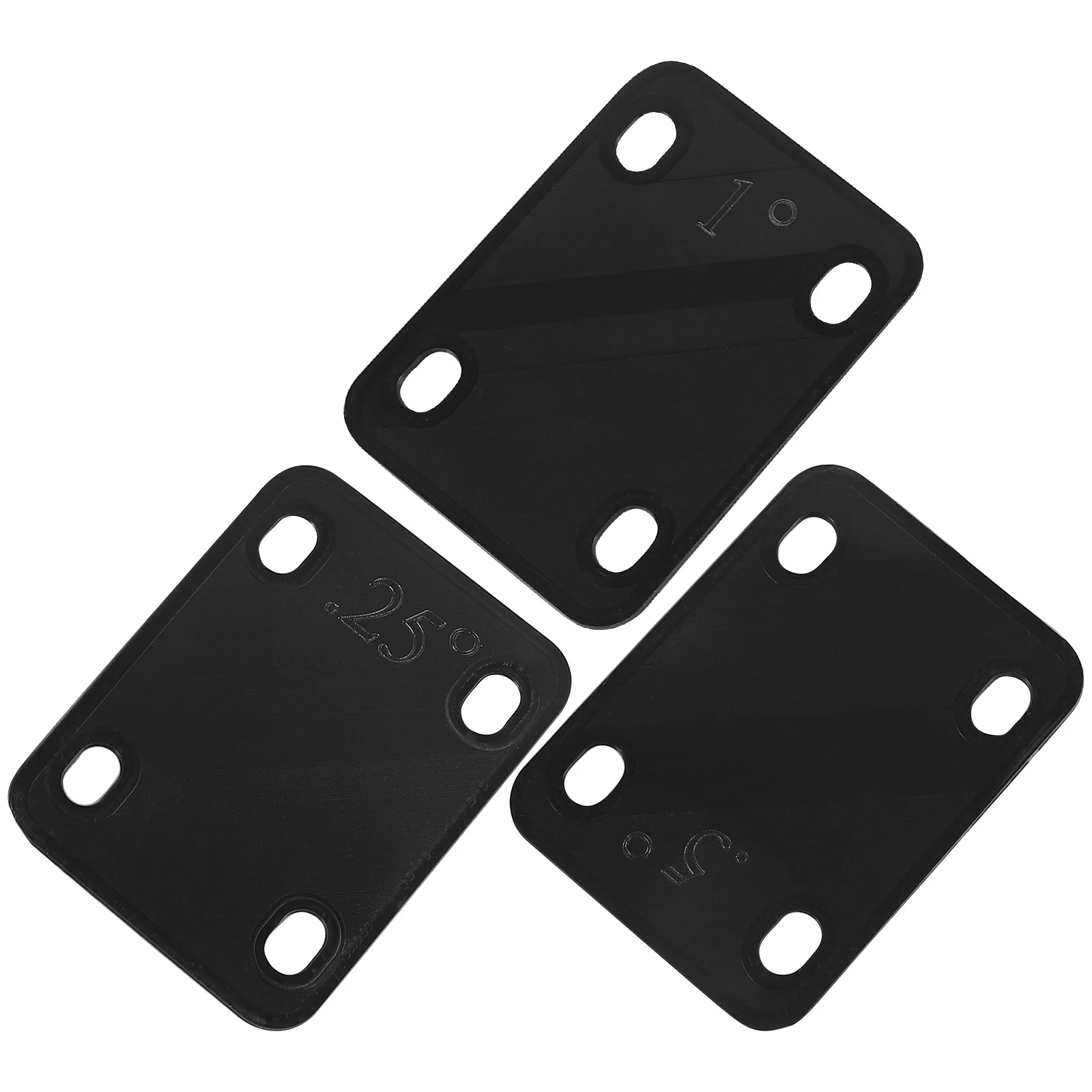 

3Pcs Guitar Neck Shims Plastic Replacement Repair Adjustable Neck Spacer for Electric Guitar Bass Parts Heightening Gasket