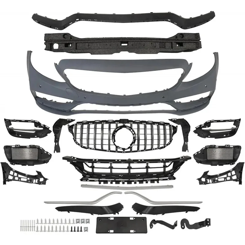 

Подходит для BMW 2015-2018 205 C Class Комплект переднего бампера Facelift до 2019 года MB W205 C63 A