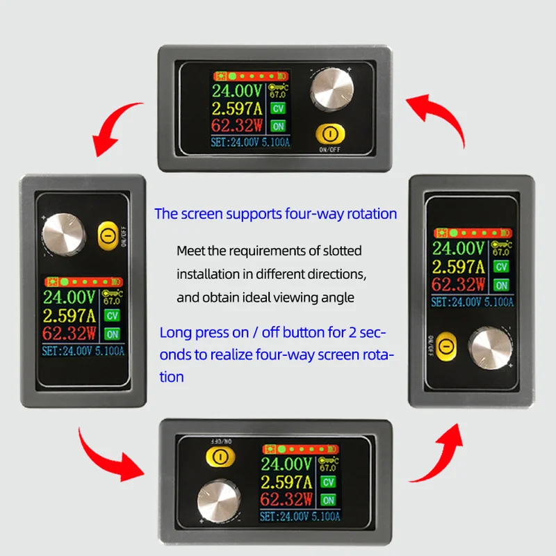 XYS3580 DC DC Buck Boost Converter CC CV 0.6-36V 5A Power Module Adjustable Regulated laboratory power supply variable