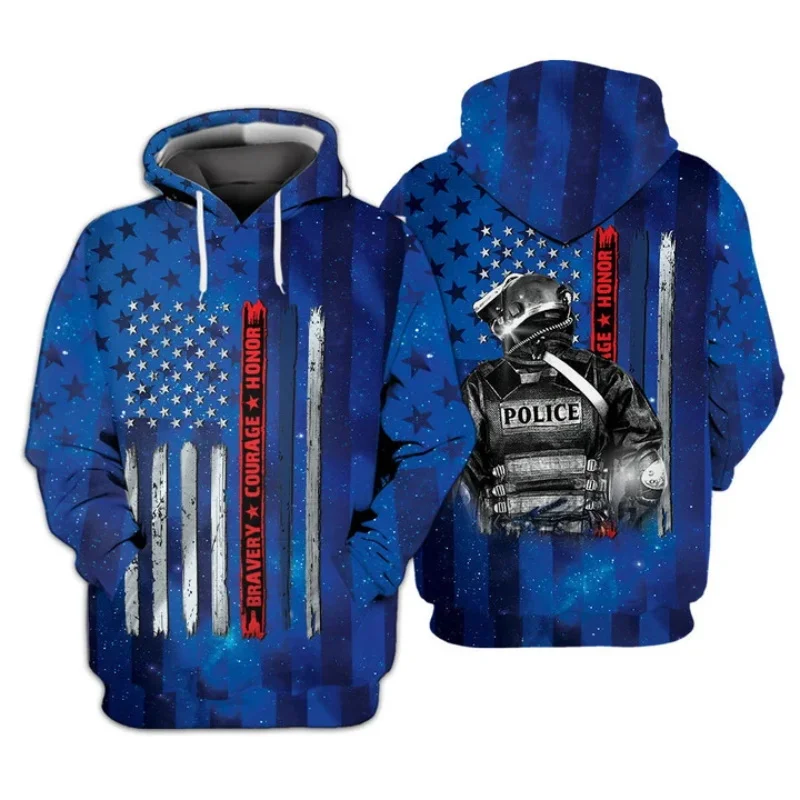 Full Print Cosplay Hero Pattern Men Hoodies Clothes Spring Autumn American Flag Pullover Sweatshirts For Men Tracksuit