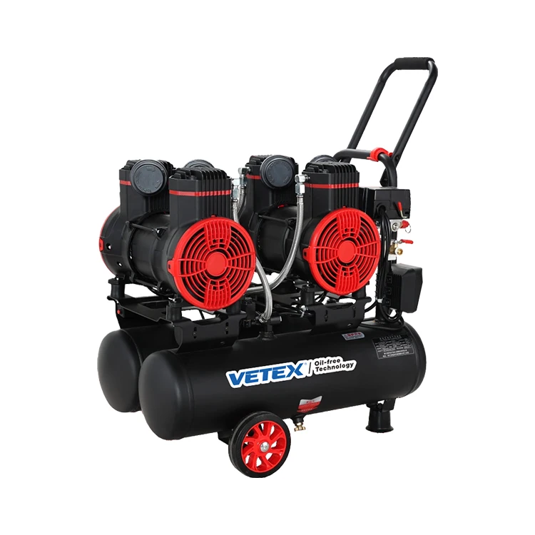 

Factory Wholesale Portable Air 2KW Flexibility Direct Drive Water Lubrication 100% Oil Free Air Compressor Low Noise 35L Tank