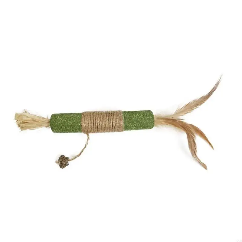97QD التسنين Catmint Cats Toy Toy Teath Clean لعق Teaser Toy Cats Toy Catmint Toy