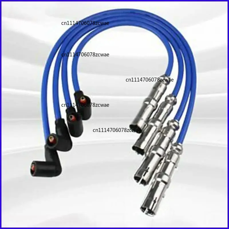 For Beetle Bora Golf Jetta 2.0L 27588 2001-2010 RR-4PCS 8Mm Car Spark Plug Wiring Harness Car Spark Plug Ignition Wire Set