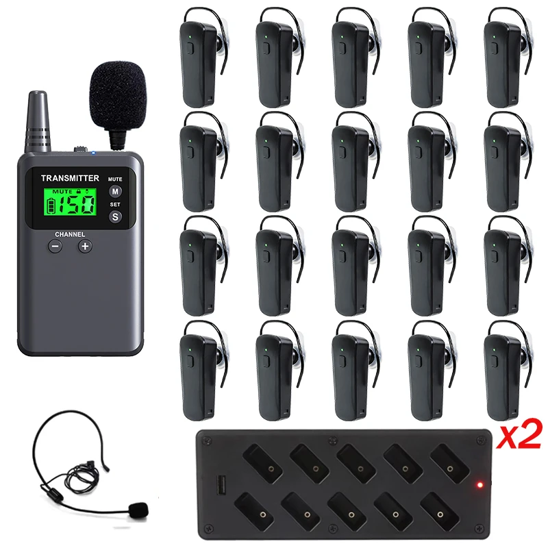 

Высококачественная беспроводная система руководства Whisper Tour, сильный сигнал UHF для четких звуков, идеально подходит для преподавания и туризма в путешествиях