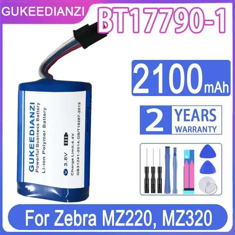 

Environmentally Friendly 2100Mah BT17790-1 BT17790-2 MZ220 Printer Battery For Zebra MZ220, MZ320