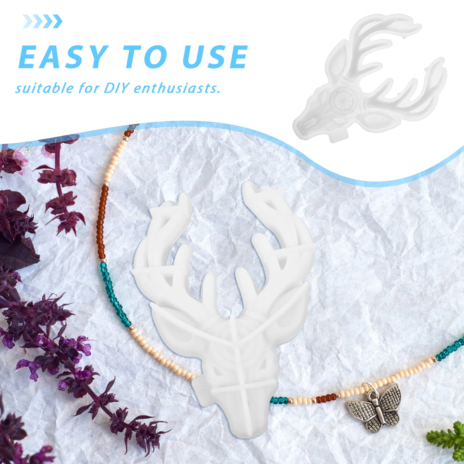 

Deer Head Wall Decor Silicone Mold Diy Epoxy Casting Reusable Craft Molds For Handmade Wall Art Handicraft Kit