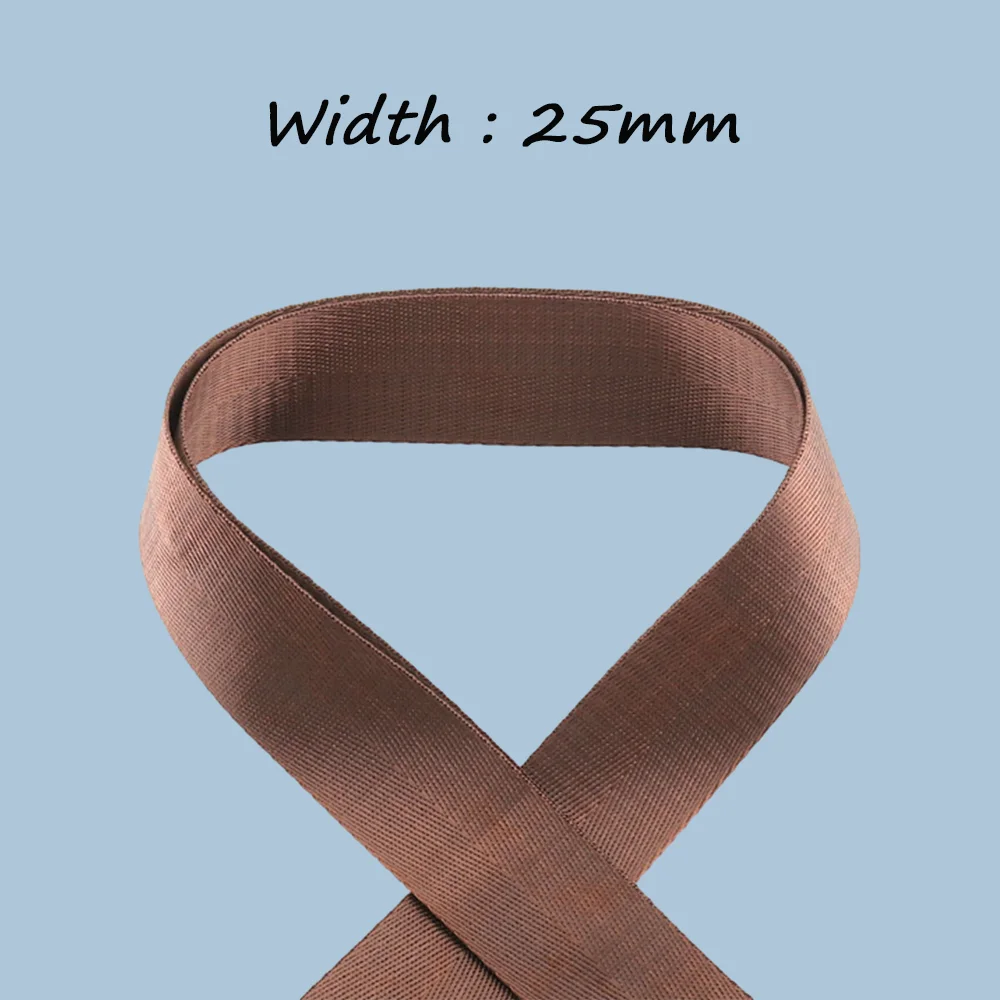 10yards 25/38/50mm Nylon Webbing New Upgrade Materials Herringbone Texture Multicolor Gift Wrapping Bag DIY Crafts Accessories