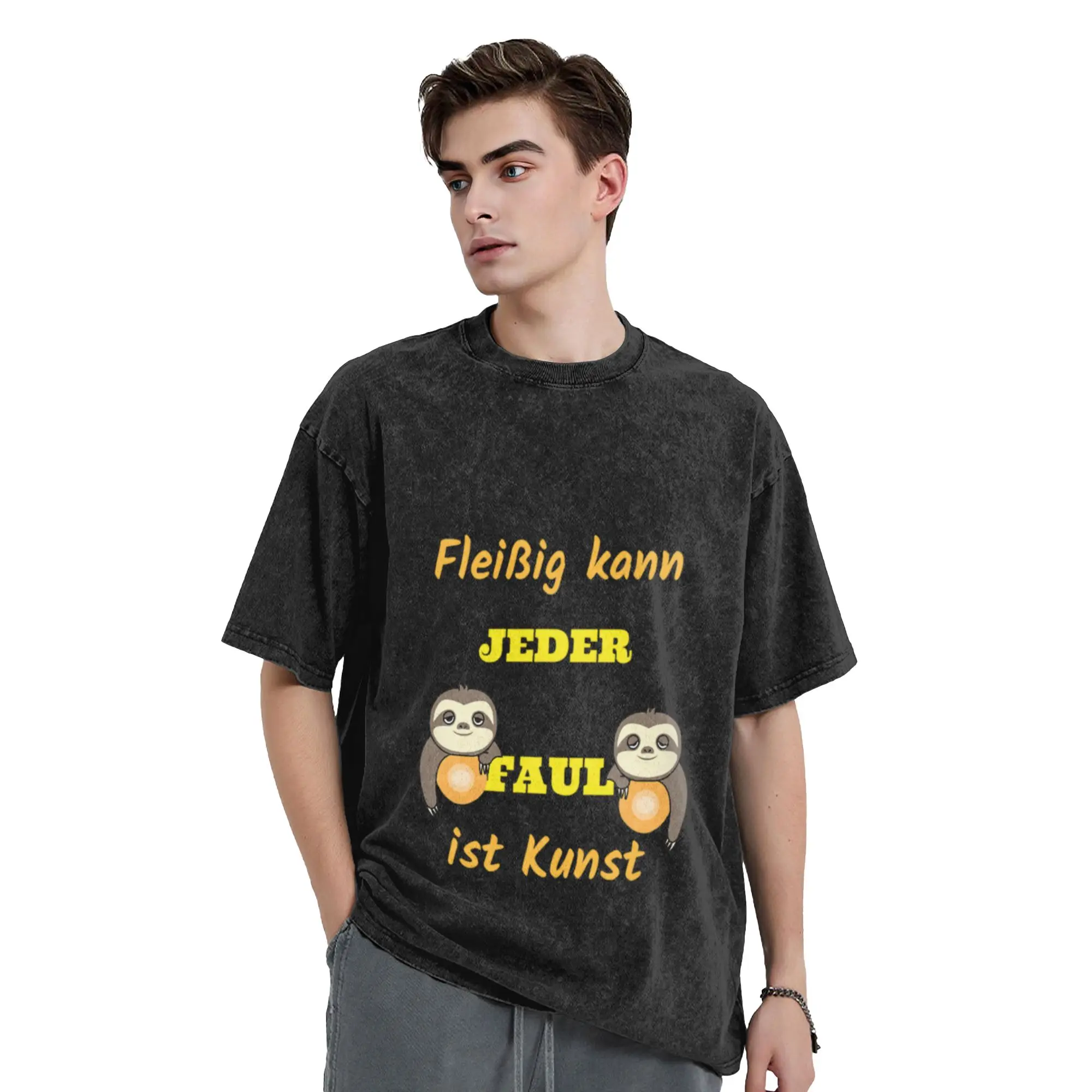 Everyone can work hard - art is lazy Classic Chic A Vintage Oversized Cotton Unisex T-Shirts