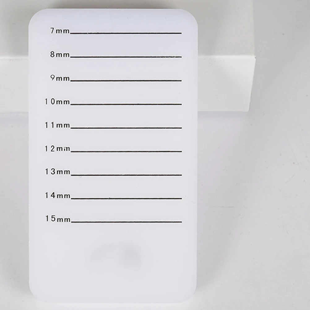Eyelash Extensions Tray Transparent with Scale False Lashes Holder for Grafting Easy Application Beauty Salon Tools
