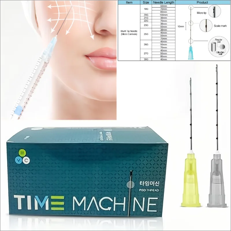 100 pces-agulha de preenchimento hipodermico descartável de alta resistência 23g 25g 27g 50mm canula micro ponta romba canula com filtro